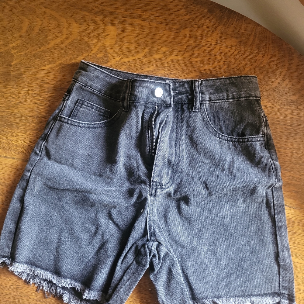 SHEIN Black Jean Shorts